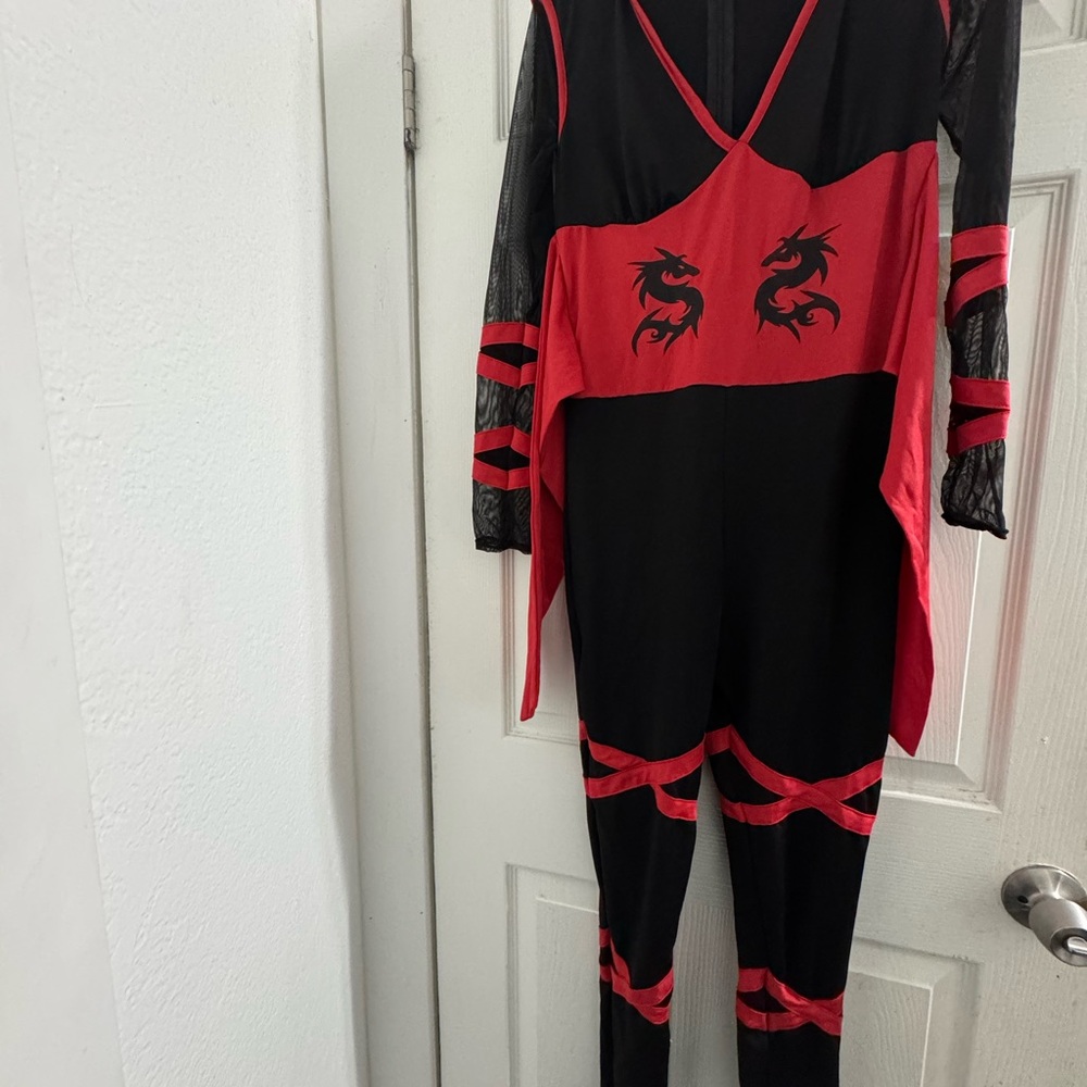Fashion Nova Red and Black Superhero Costume